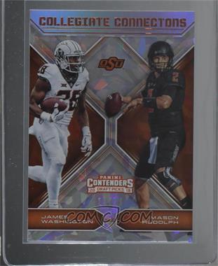 2018 Panini Contenders Draft Picks - Collegiate Connections - Cracked Ice #3 - James Washington, Mason Rudolph /23 [COMC RCR Mint or Better]