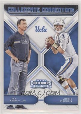 2018 Panini Contenders Draft Picks - Collegiate Connections #13 - Jim Mora Jr., Josh Rosen