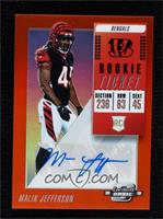 Rookie Ticket Autographs - Malik Jefferson [Noted] #/49