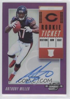 2018 Panini Contenders Optic - [Base] - Purple #120 - Rookie Ticket RPS Autographs - Anthony Miller /99 [Good to VG‑EX]