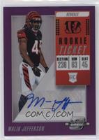 Rookie Ticket Autographs - Malik Jefferson [EX to NM] #/99