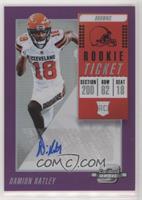 Rookie Ticket Autographs - Damion Ratley #/99