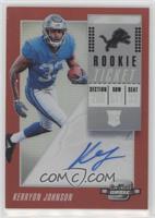 Rookie Ticket RPS Autographs - Kerryon Johnson #/199