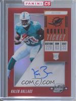 Rookie Ticket RPS Autographs - Kalen Ballage [Uncirculated] #/99