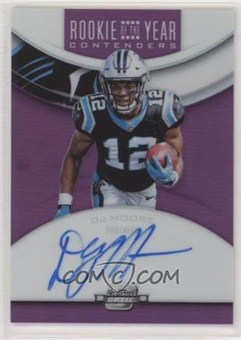 2018 Panini Contenders Optic - Rookie of the Year Contenders Autographs - Purple #RYA-DJM - DJ Moore /99