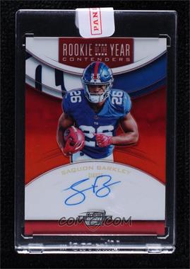 2018 Panini Contenders Optic - Rookie of the Year Contenders Autographs - Red #RYA-SB - Saquon Barkley /99 [Uncirculated]