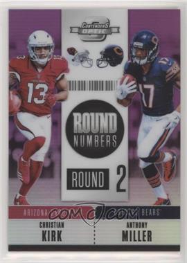 2018 Panini Contenders Optic - Round Numbers - Purple #RNA-KM - Christian Kirk, Anthony Miller /99