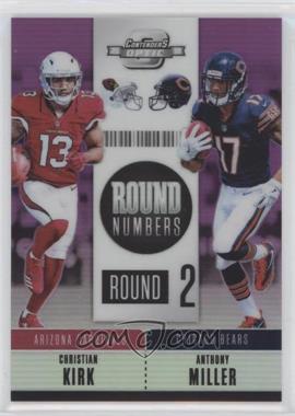 2018 Panini Contenders Optic - Round Numbers - Purple #RNA-KM - Christian Kirk, Anthony Miller /99