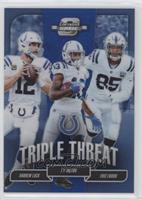 Andrew Luck, T.Y. Hilton, Eric Ebron #/25