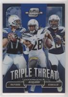 Philip Rivers, Melvin Gordon, Keenan Allen #/25