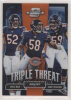 Khalil Mack, Roquan Smith, Danny Trevathan #/49