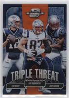 Tom Brady, Rob Gronkowski, Josh Gordon #/49