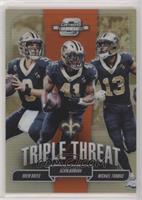 Drew Brees, Alvin Kamara, Michael Thomas #/49