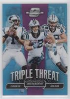 Cam Newton, Christian McCaffrey, Greg Olsen #/99