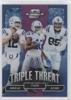 Andrew Luck, T.Y. Hilton, Eric Ebron #/99