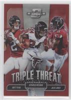 Matt Ryan, Devonta Freeman, Julio Jones [EX to NM] #/175