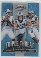 Cam Newton, Christian McCaffrey, Greg Olsen #/175