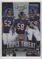 Khalil Mack, Roquan Smith, Danny Trevathan #/175