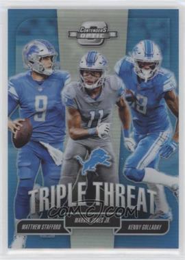 2018 Panini Contenders Optic - Triple Threat #TT-DET - Matthew Stafford, Marvin Jones Jr., Kenny Golladay /175