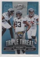 Jalen Ramsey, Calais Campbell, Myles Jack [EX to NM] #/175