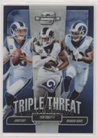 Jared Goff, Todd Gurley II, Brandin Cooks #/175