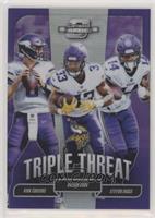 Kirk Cousins, Dalvin Cook, Stefon Diggs #/175