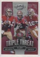 Jimmy Garoppolo, Matt Breida, Dante Pettis #/175