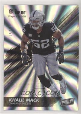 2018 Panini Day - The Top 100 - Rainbow Spokes #16 - Khalil Mack /50