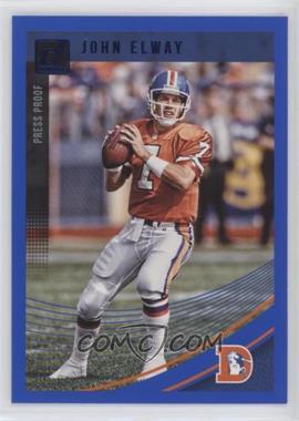 2018 Panini Donruss - [Base] - Press Proof Blue #300 - John Elway