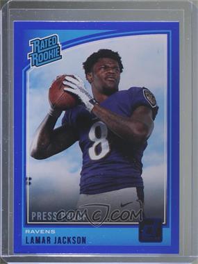 2018 Panini Donruss - [Base] - Press Proof Blue #317 - Rated Rookie - Lamar Jackson [Noted]