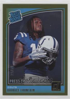 2018 Panini Donruss - [Base] - Press Proof Gold #333 - Rated Rookie - Daurice Fountain /50