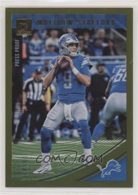 2018 Panini Donruss - [Base] - Press Proof Gold #94 - Matthew Stafford /50