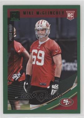 2018 Panini Donruss - [Base] - Press Proof Green #352 - Rookie - Mike McGlinchey