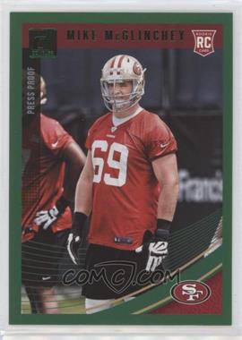 2018 Panini Donruss - [Base] - Press Proof Green #352 - Rookie - Mike McGlinchey