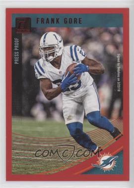 2018 Panini Donruss - [Base] - Press Proof Red #295 - Frank Gore