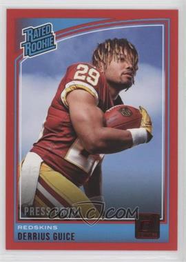 2018 Panini Donruss - [Base] - Press Proof Red #307 - Rated Rookie - Derrius Guice