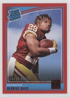 2018 Panini Donruss - [Base] - Press Proof Red #307 - Rated Rookie - Derrius Guice