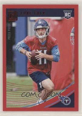 2018 Panini Donruss - [Base] - Press Proof Red #382 - Rookie - Luke Falk