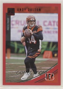 2018 Panini Donruss - [Base] - Press Proof Red #55 - Andy Dalton