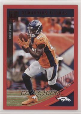 2018 Panini Donruss - [Base] - Press Proof Red #87 - Demaryius Thomas