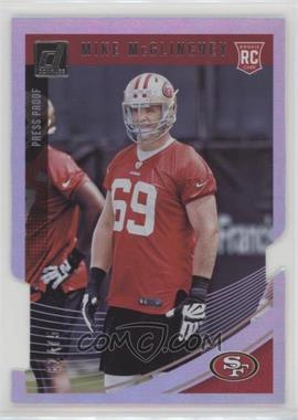 2018 Panini Donruss - [Base] - Press Proof Silver Die-Cut #352 - Rookie - Mike McGlinchey /75