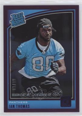 2018 Panini Donruss - [Base] - Stat Line Season #350 - Rated Rookie - Ian Thomas /99