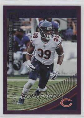 2018 Panini Donruss - [Base] - Stat Line Season #53 - Eddie Jackson /73