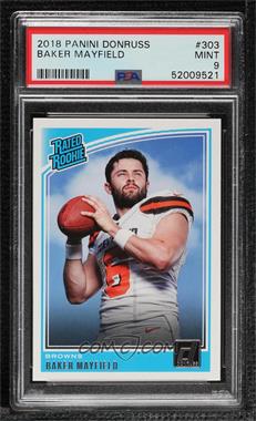 2018 Panini Donruss - [Base] #303 - Rated Rookie - Baker Mayfield [PSA 9 MINT]