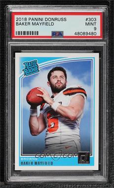 2018 Panini Donruss - [Base] #303 - Rated Rookie - Baker Mayfield [PSA 9 MINT]