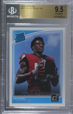 2018 Panini Donruss - [Base] #311 - Rated Rookie - Calvin Ridley [BGS 9.5 GEM MINT]