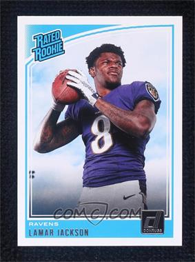 2018 Panini Donruss - [Base] #317 - Rated Rookie - Lamar Jackson