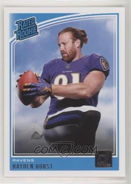 2018 Panini Donruss - [Base] #339 - Rated Rookie - Hayden Hurst