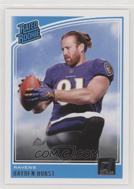 2018 Panini Donruss - [Base] #339 - Rated Rookie - Hayden Hurst