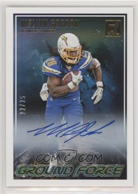 2018 Panini Donruss - Ground Force - Autographs #GF-13 - Melvin Gordon /25